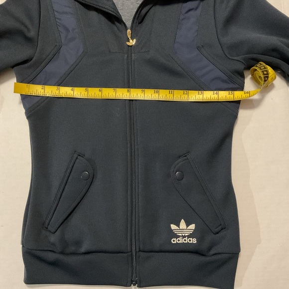 Adidas Women’s Track Jacket Blue Full Zip - Picture 4 of 9